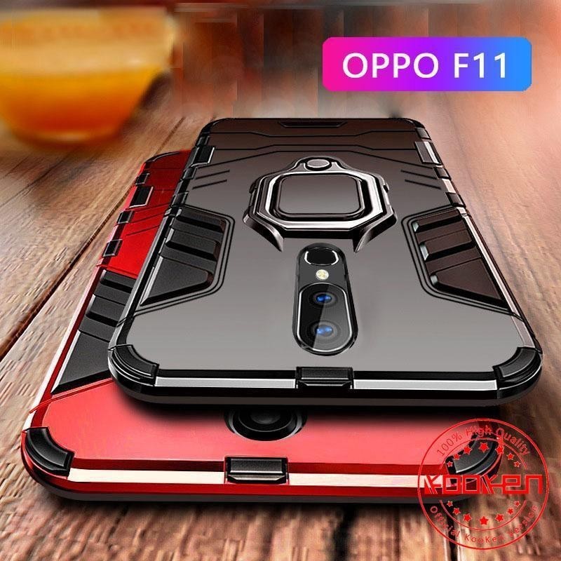 CASE OPPO F11 IRING CASE ROBOT TRANSFORMER STANDING HOLDER