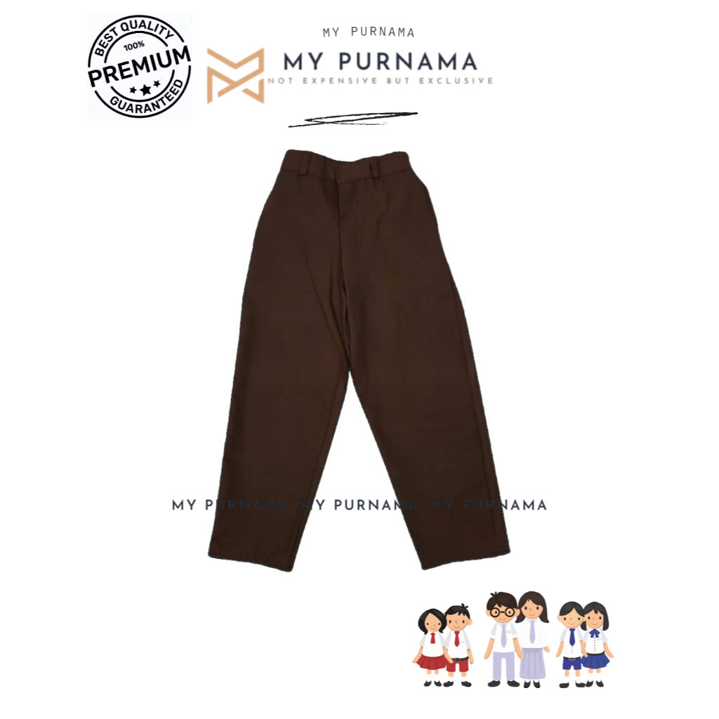 

TERBARU CELANA PANJANG Sekolah SD Laki SD Seragam Sekolah SD Pramuka MI Warna COKLAT - My Purnama