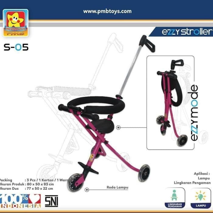 Portabel Ezzy Stroller Baby Stroller Kereta Dorong Bayi Magic Stroller Travel bisa di Lipat Ringan F