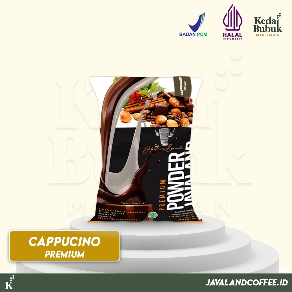 

Javaland Bubuk Minuman Rasa Cappucino 1Kg - Premium Plain | Bubble Powder Drink Boba