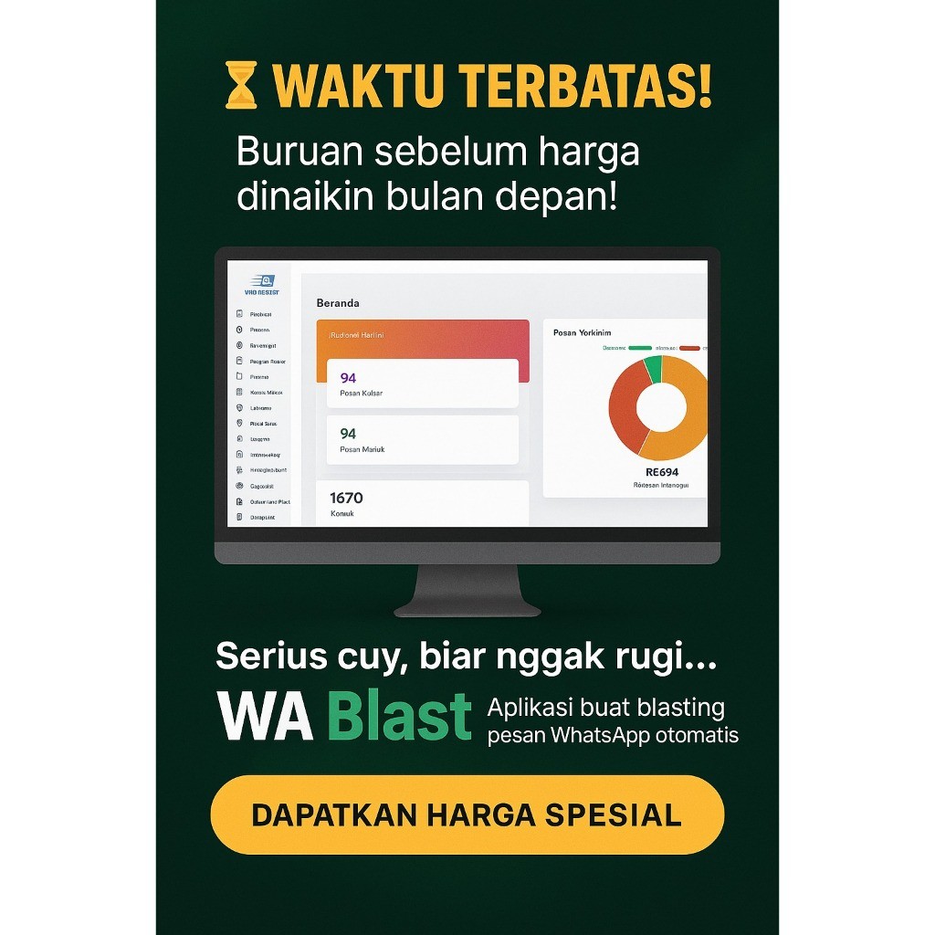 WA Sender Pro Original Anti Blokir Anti Banned WA Bulk Sender Support Windows, Mac, Android, IOS + A