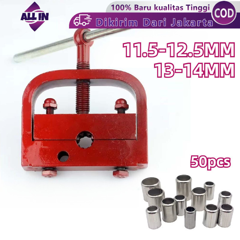 Alat Pres Klem Neple Selang Kompresor Pres Selang Gigi 8 Mesin Crimping Pipa Clamp Hose Pres Selang