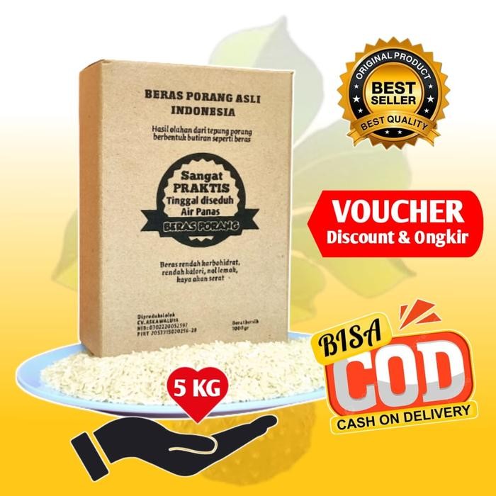

Beras Porang Curah Murah 5 Kg Organik Rendah gula Rendah lemak Alami Rice Food