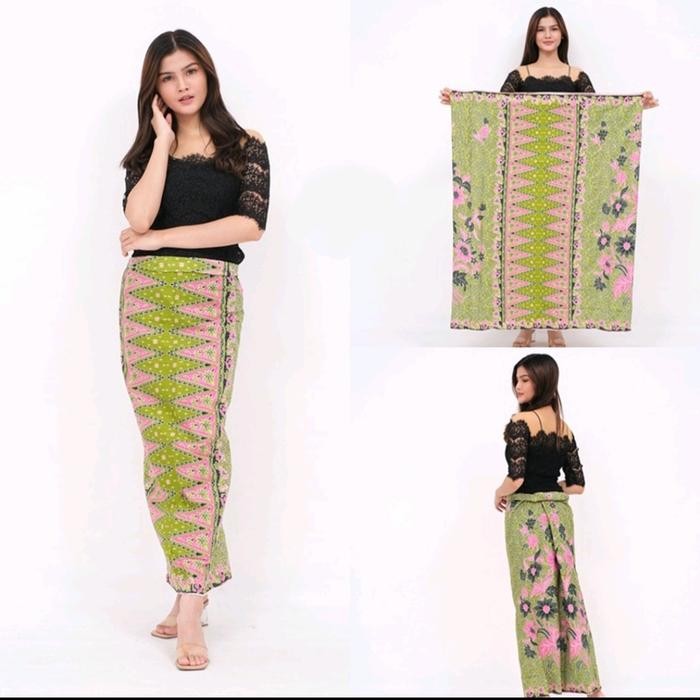 SY kain sarung betawi/kain batik/bawahan kebaya/rok betawi - Hijau