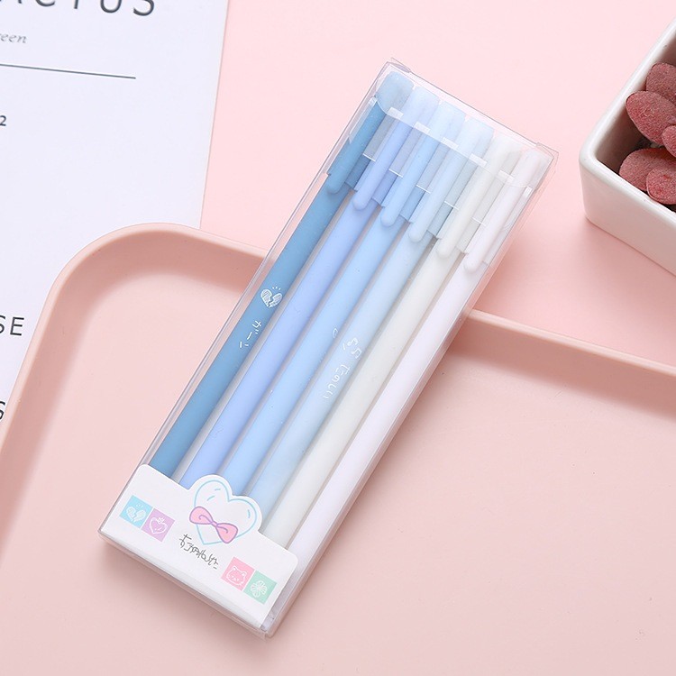 

LPL 1 Set 6Pcs Pena Gel 0.5mm Warna Pastel Pen Gel Aesthetic Pulpen Gel 6 IN 1 Warna Gradasi Pena Gel Set Morandi Color Bolpoint Tinta Gel Cair 6 Pcs Journaling Pen Alat Tulis Kantor Sekolah Lucu