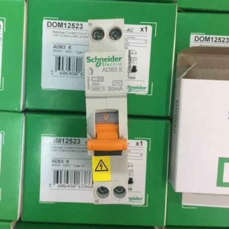 rcbo slim 20a domae schneider