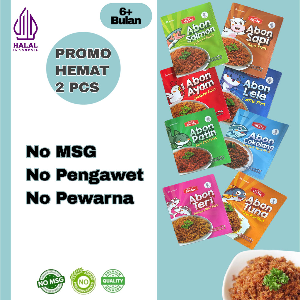 

N3V - Paket Irit 2 pcs Abon MPASI Bayi Anak 6+ 8+ Bulan Anti GTM Non MSG