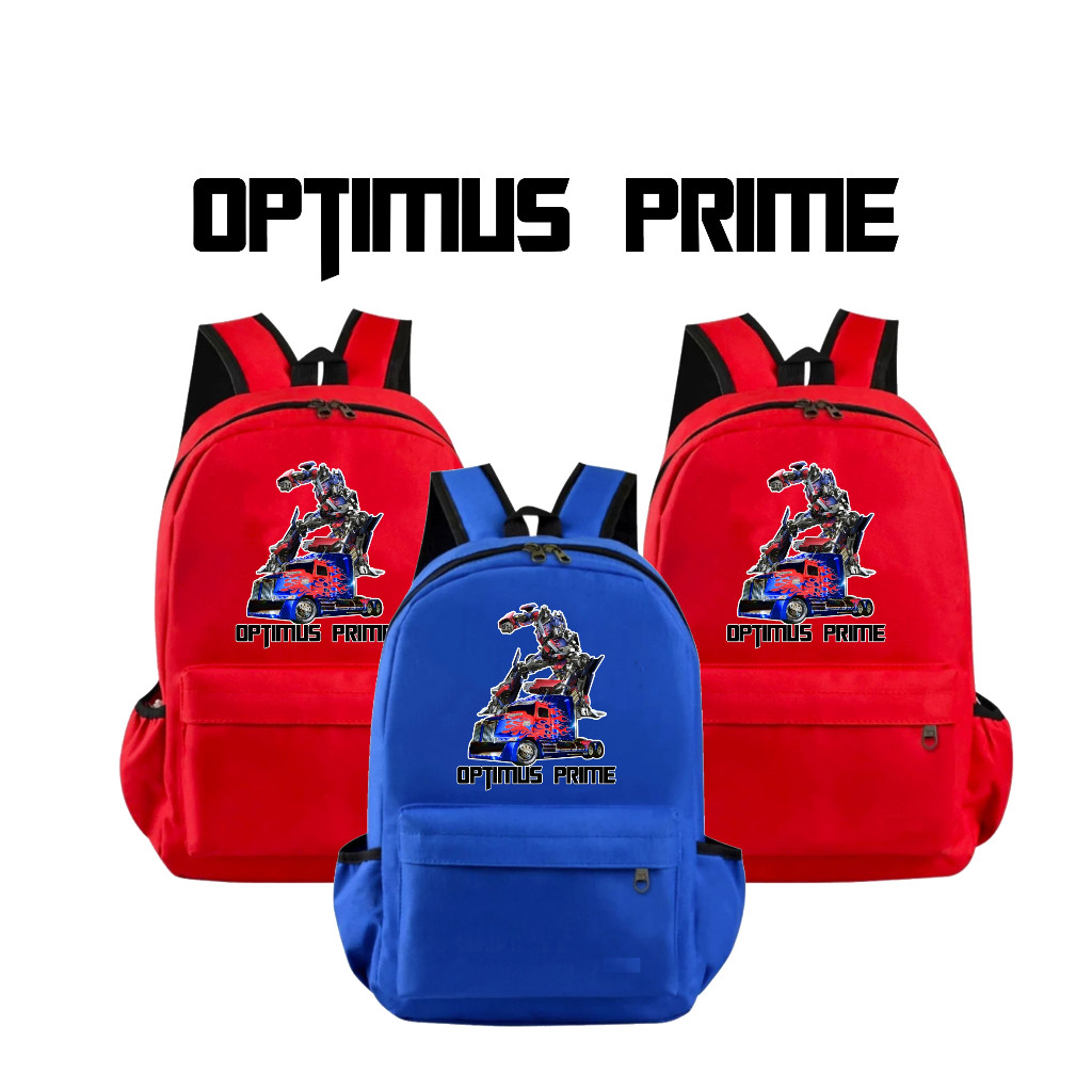 JL KIDS Tas Bagpack Anak Motif Optimus Frame Terbaru Tas Anak Cowok Fashion Kids A2
