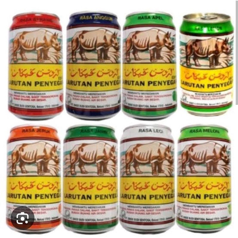 

LARUTAN penyegar cap BADAK kaleng 320ml