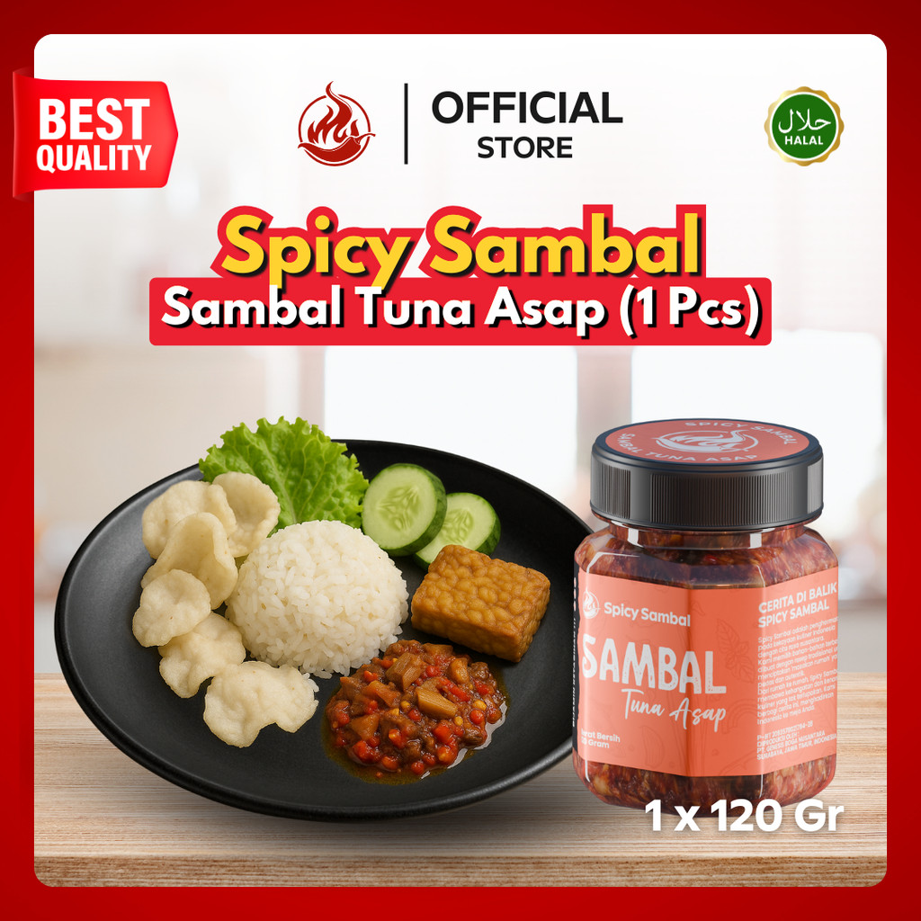 

Spicy Sambal - Sambal Tuna Asap - 120 Gr