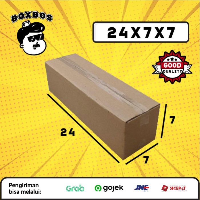 

KARDUS BOX uk 24x7x7 CM Kotak Packaging Corrugated SHEET POLOS