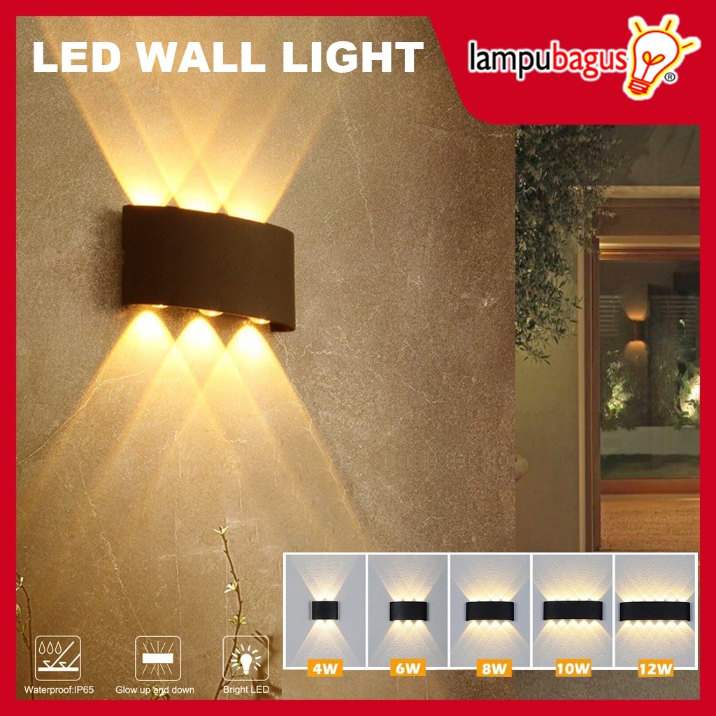 Lampu Dinding Minimalis / Lampu Hias Dinding Tempel LED Teras Rumah