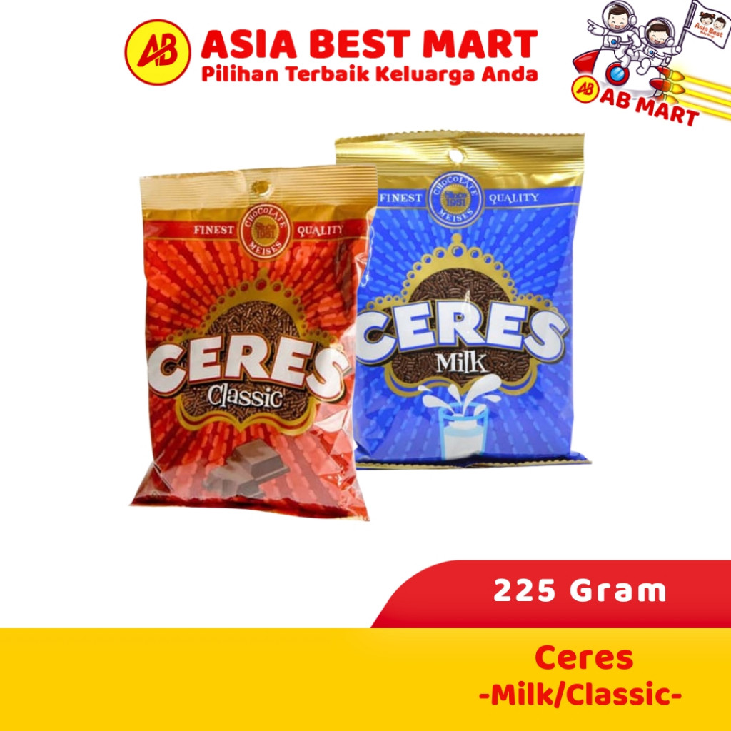 

Ceres Classic Milk 225 Gram Meses Coklat