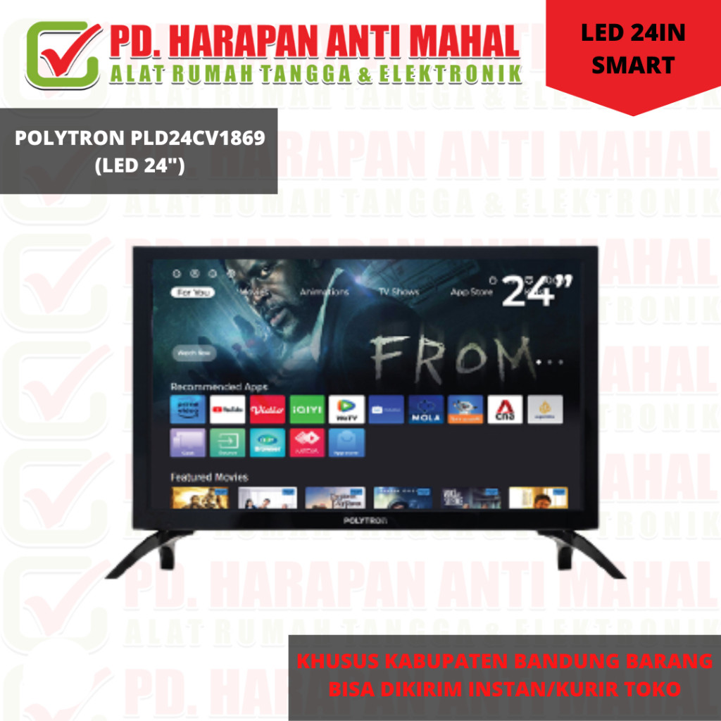 POLYTRON PLD24CV1869 (LED 24")/POLYTRON PLD24CV1869 DIGITAL SMART TV 24 Inch 24CV1869 PLD-24CV1869