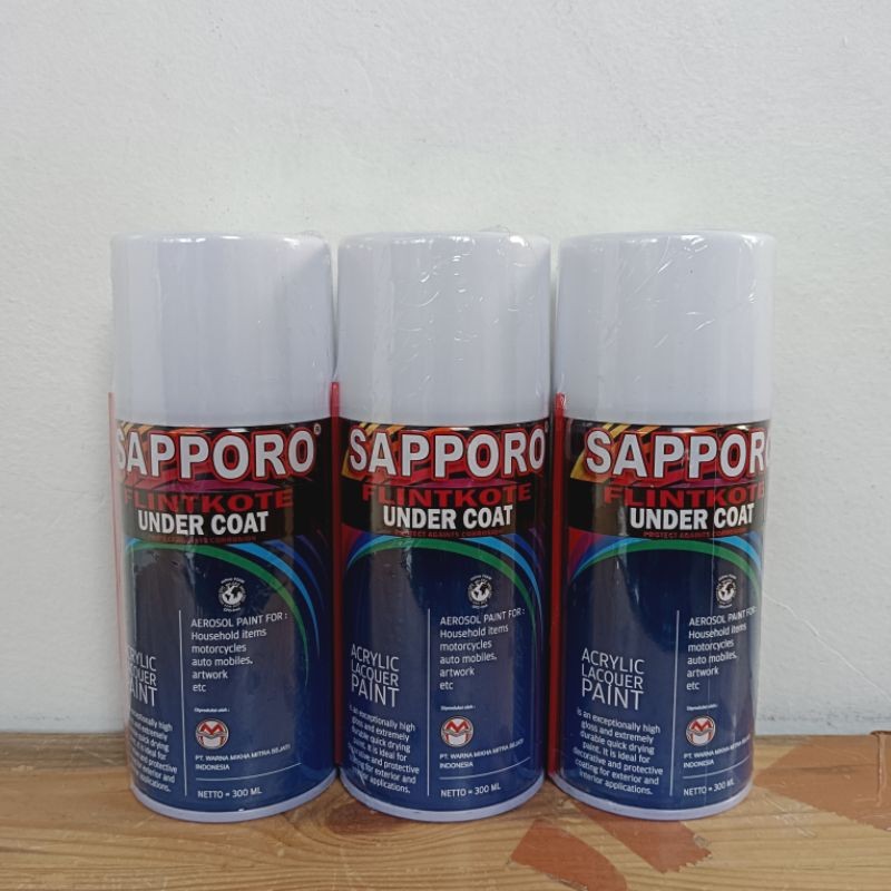 cat spray pilok pilox saporo sapporo FLINKOTE UNDERCOAT 300ML pilok anti karat pilok rangka pilok ta