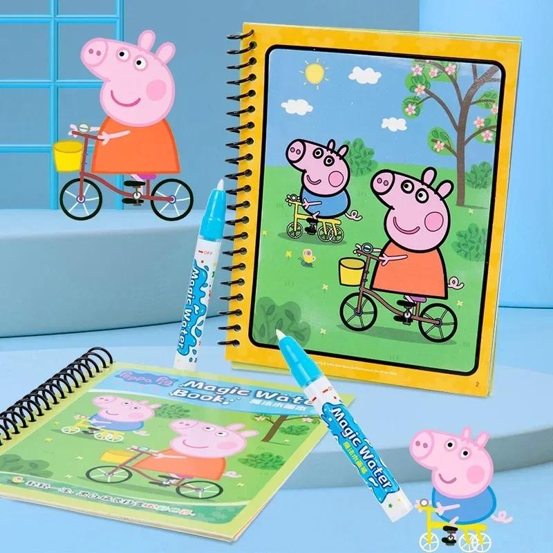 

Peppa Pig Page's Water Painting Book Baby's Brainstorming Development Graffiti Clear Water Drawing Board Washable Drawing Book