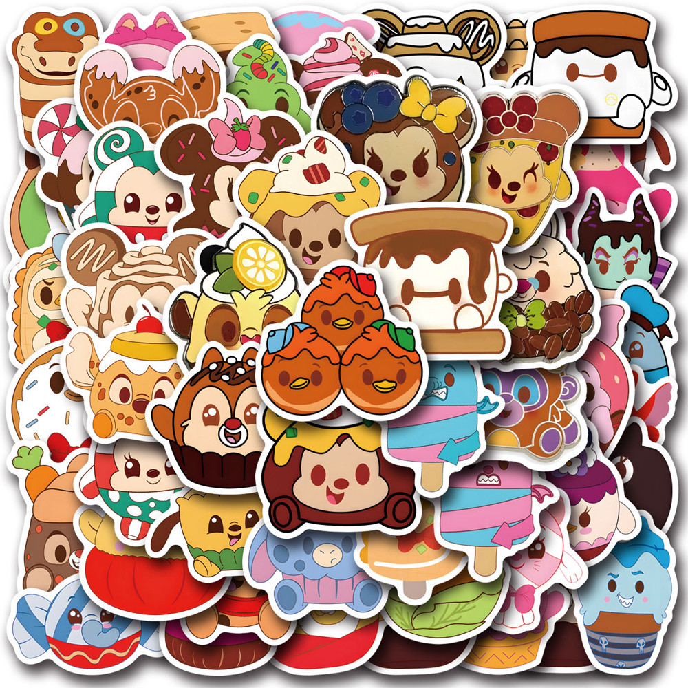 

50PCS Kawaii Munchlings Disney Cartoon Stickers Decals For Skateboard Stationery Phone Fridge Guitar Cute Kids Sticker Toy