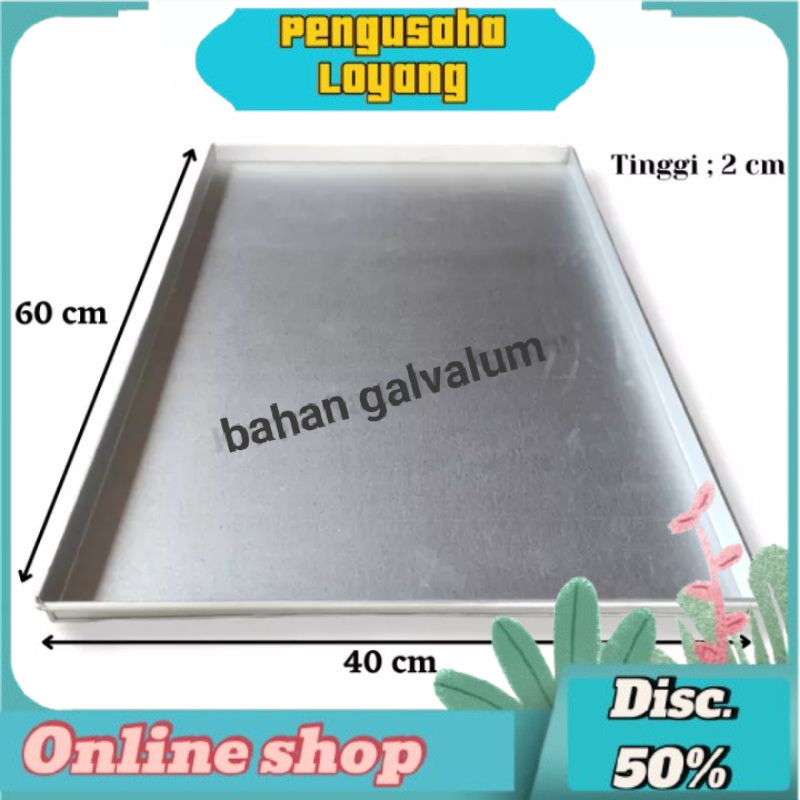 Azk- loyang kue kering jumbo/loyang kue kering ukuran 60x40 cm/loyang kue loyang nastar loyang oven 