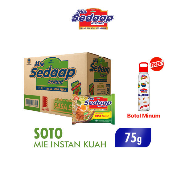 

[Tokome23] (1DUS isi 40pcs) Sedaap Mie Instan Goreng 90 gr/ Soto 75 gr/ Ayam Bawang 70 gr/ Ayam Jerit 77 gr