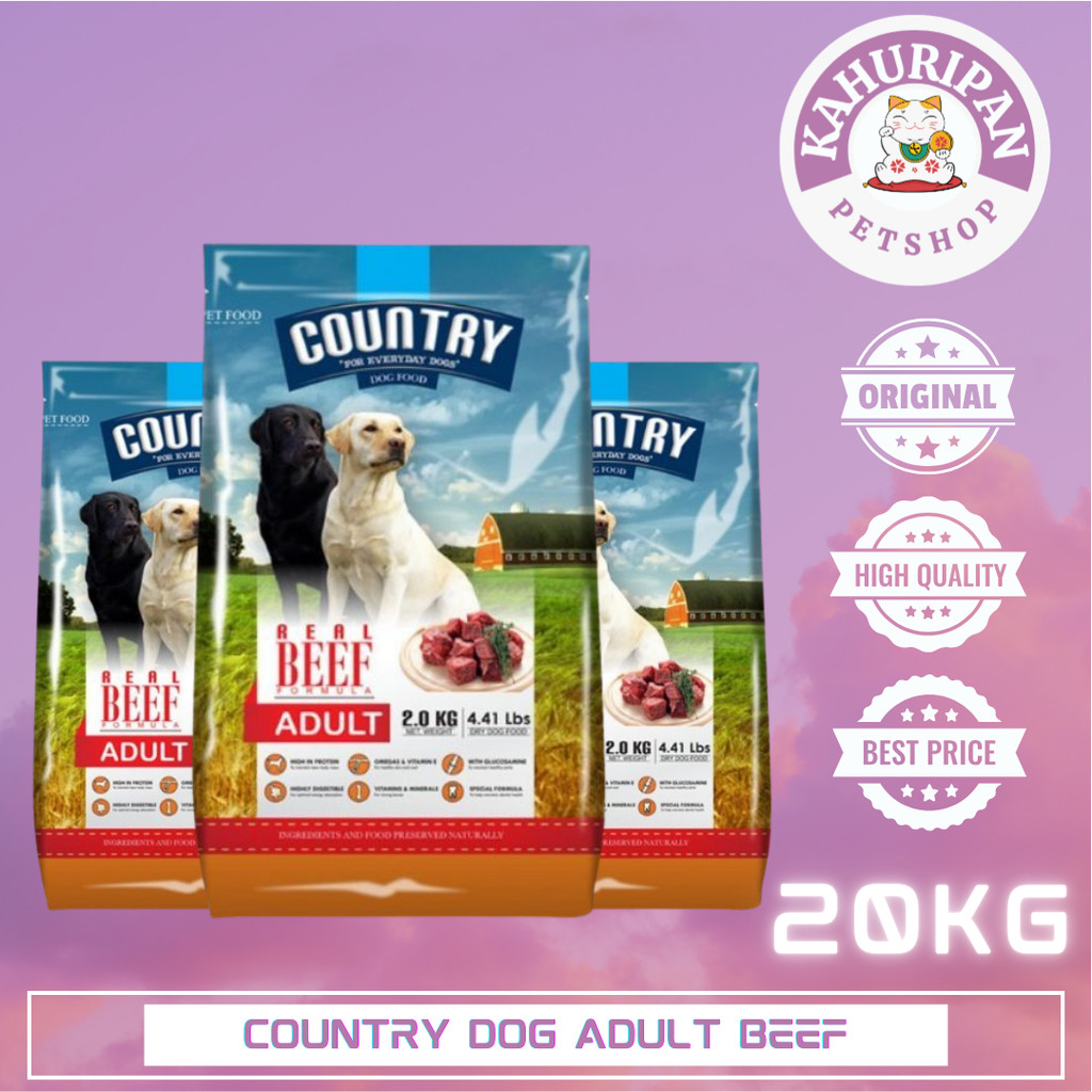 Country Dog food Adult Beef 18kg