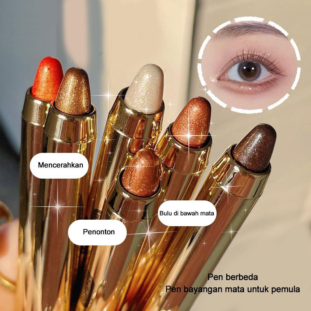 MYHO Lazy Eye Makeup Highlighter Highlighter Pena Perona Mata, Pena Ulat Sutra Tongkat Perona Mata B
