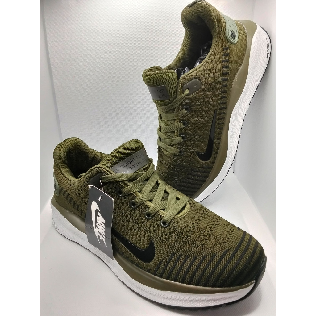 Sepatu N-R34CTX Running Hijau Army Import Quality