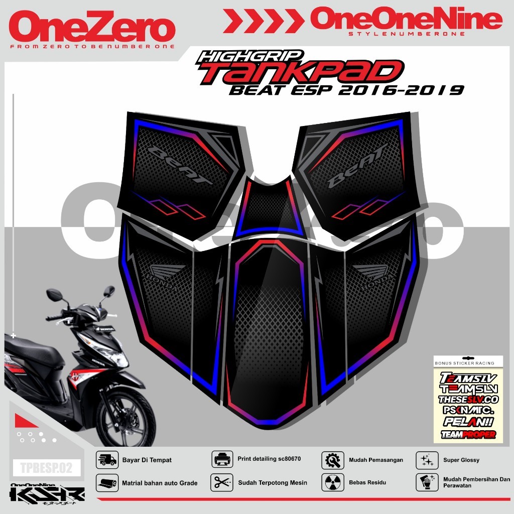 STIKER DASHBOARD BEAT ESP 2016-2019 PELINDUNG DASHBOARD TANKPAD BEAT ESP.DECKPAD (BODY PROTEKTOR DEC