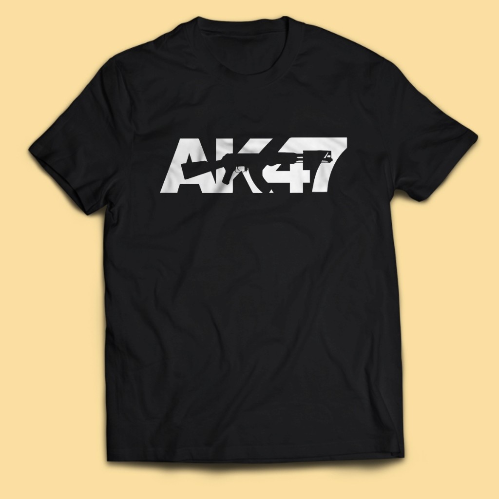 Kaos Pria AK 47 BARU Dewasa Baju Atasan Unisex PakeKaos