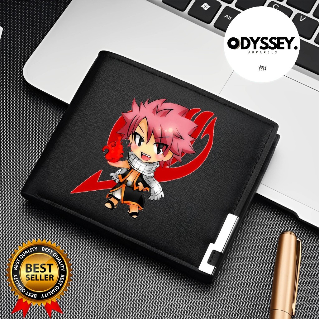 Dompet Lipat Pria KARAKTER NATSU DRAGNEEL CHIBI Anime FAIRY TAIL Wallet