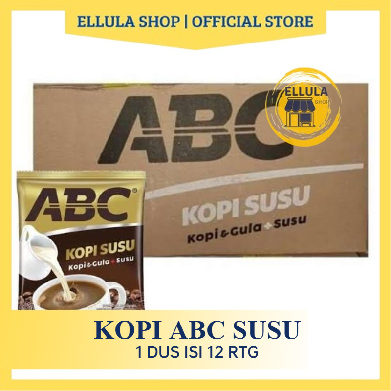 

ELLULA Shop - Kopi ABC Kopi Susu 1Dus isi 12renceng x 10bungkus x 30gr [Dus]