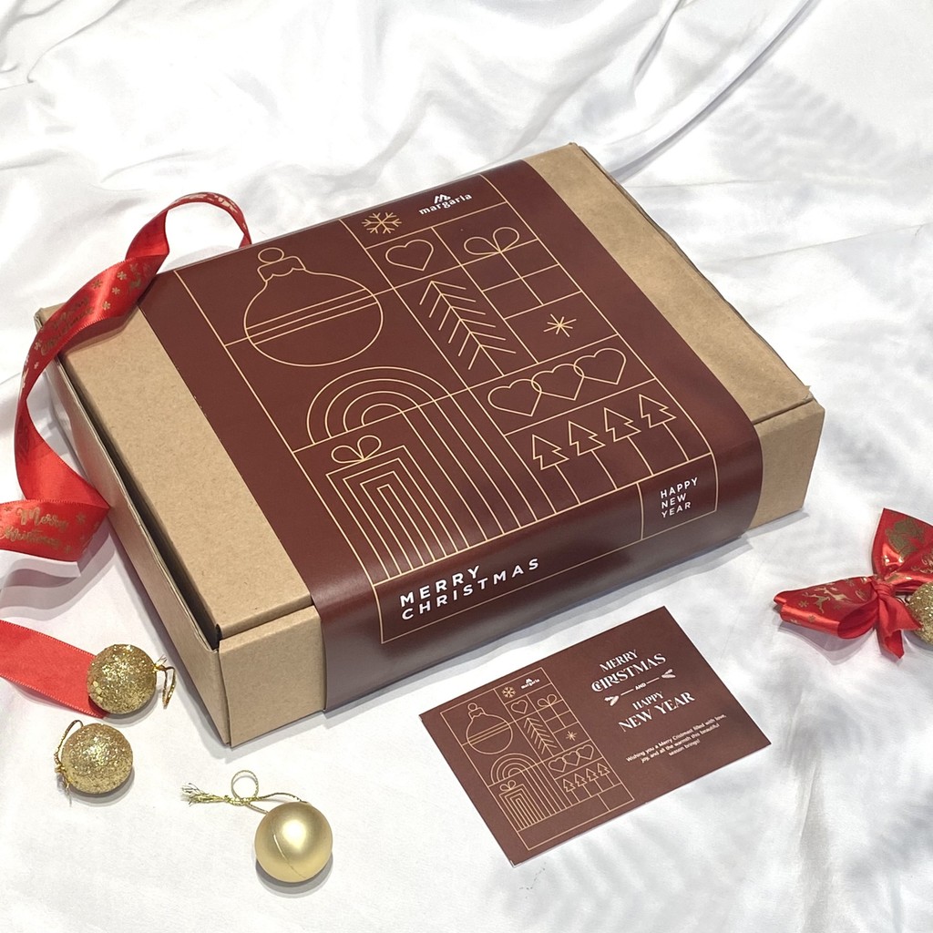 

[WAJIB DISERTAI PEMBELIAN PRODUK] - BOX HAMPERS - Box Natal Merry Chrismast New Year Margaria Batik