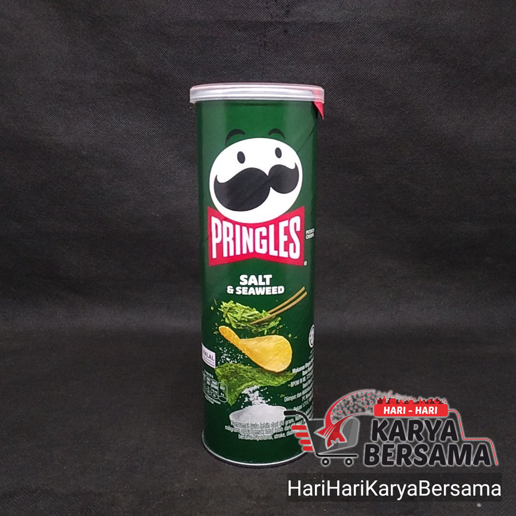 

MAKANAN RINGAN SNACK PRINGLES POTATO CHIPS SALT & SEAWEED 102GR