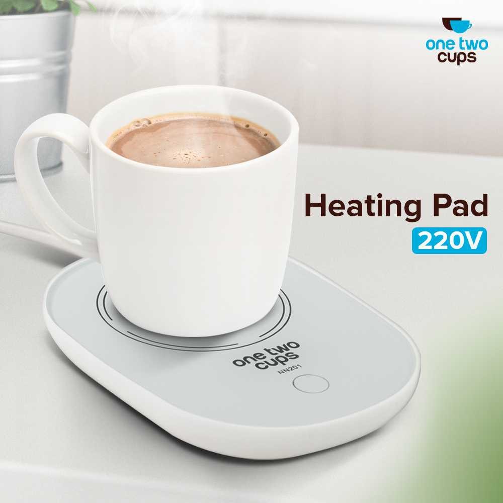

One Two Cups Tatakan Gelas Pemanas Coffee Cup Warmer Heating Pad 220V - NN201 [Messashop]