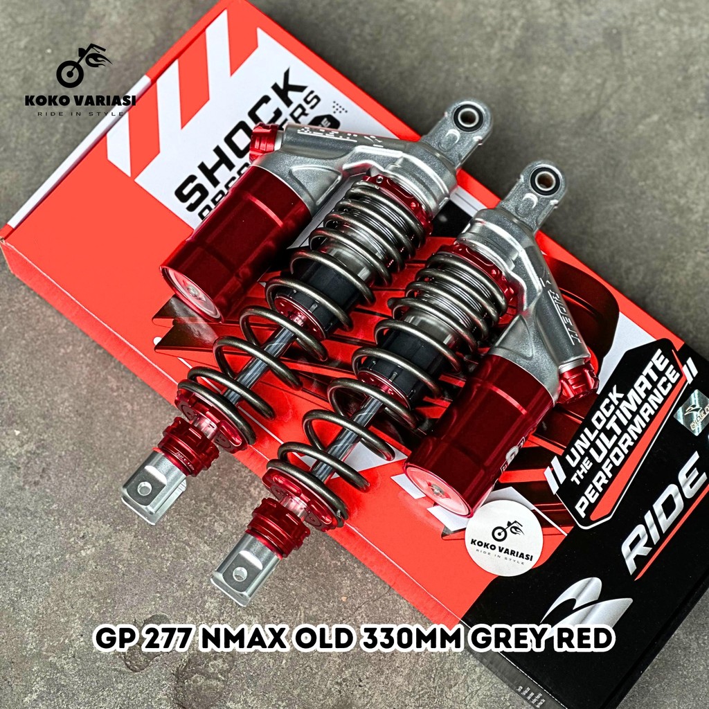 Shock Nmax Old GP 277 Ride It Grey Red 330mm