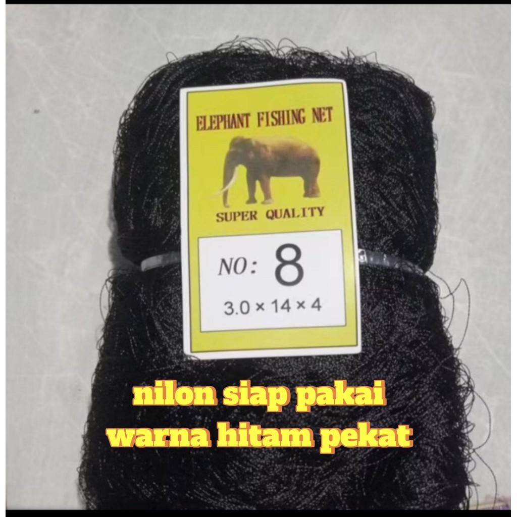 jaring burung nilon siap pakai jaring ruak ruak warna hitam pekat