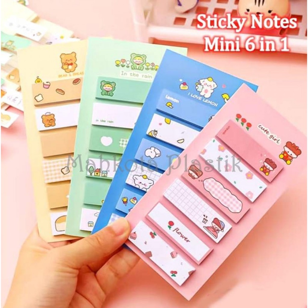 

Sticky Notes Mini 6in1 isi 120lbr