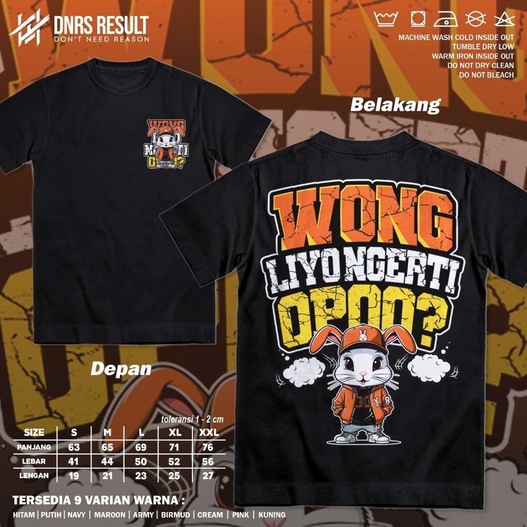 Kaos Wong Liyo Ngerti Opo // kaos kata-kata nyindir // kaos kata-kata jawa