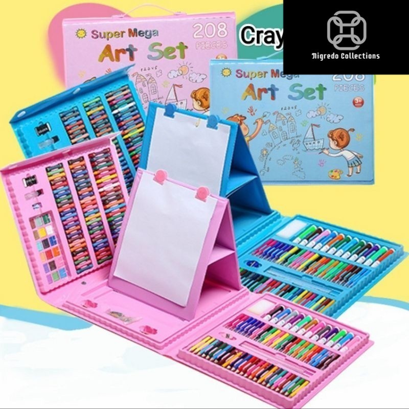

ART SET 208 Pensil Warna Crayon Set 208pcs/Crayon Mewarnai 208 Warna