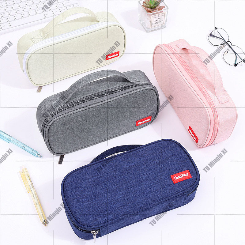 

Tempat Pensil Ritsleting Lapis Alat Tulis Kapasitas Besar Kotak Pensil Lima Terbuka Ganda Tas Pensil Kantong Pen Multifunction Double Layer Pen Bag
