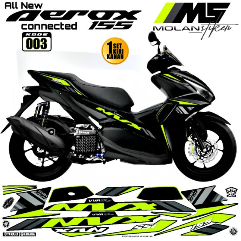Decal Sticker Striping Variasi Aerox New NVX 155 All New Aerox 155 Connected Aerox 155 Vva Aerox New