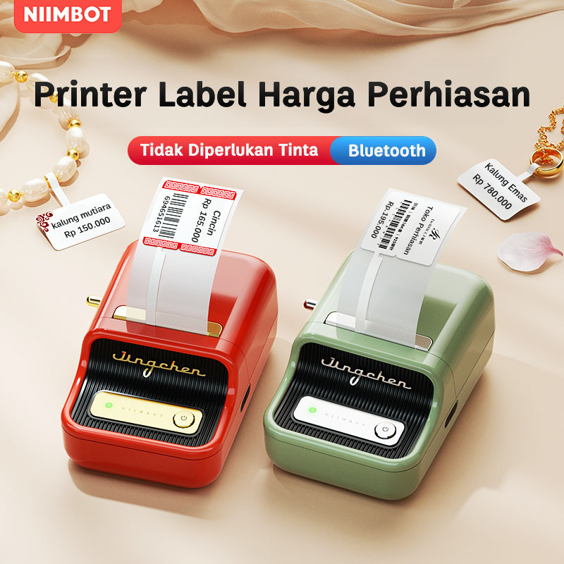 

NIIMBOT B21 Printer Label Perhiasan, Printer Label Harga untuk Gantungan Perhiasan, Cocok untuk Toko Perhiasan/Kacamata/Emas, dan Lainnya.