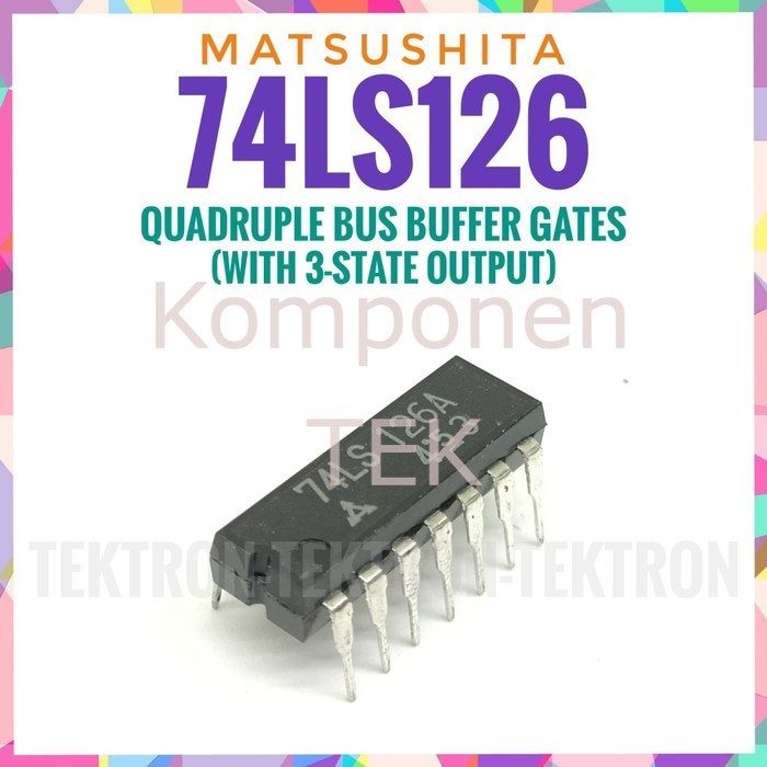 Matsushita 74LS126 74126 SN74LS126 SN74LS126N DM74LS126AN
