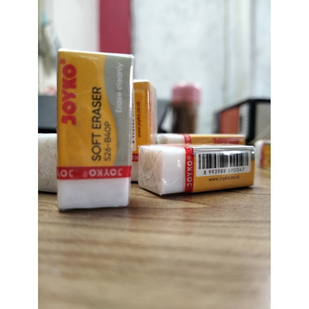 

setip Eraser Penghapus Joyko 526-B40P warna putih dan hitam murah bersih tidak meninggalkan noda Murah
