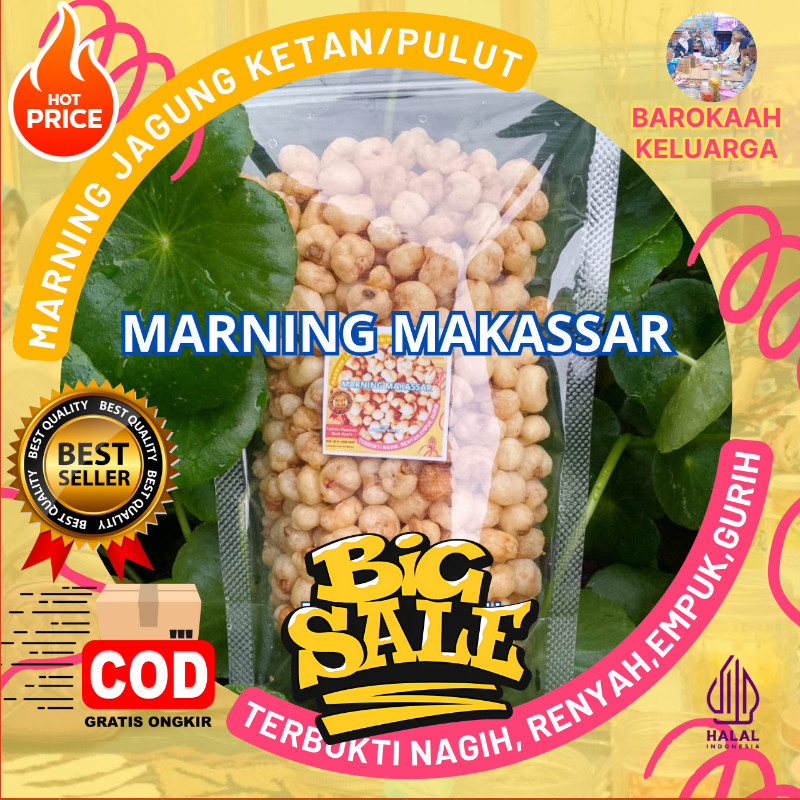 

Makaroni Marning Jagung Sultan/Snack Marning Jagung ketan/ jajanan Marning Jagung Terbukti Empuk Renyah Gurih Jagung Ketan Pulut 100 Gr Gurih Bawang Murah Meriah