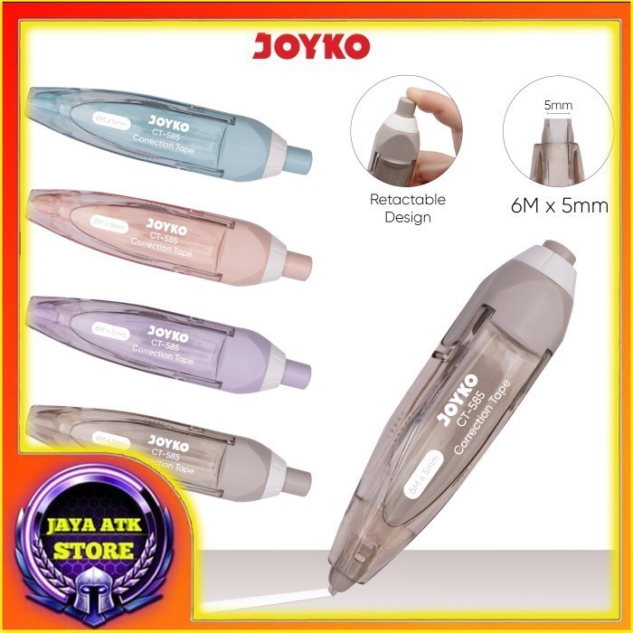 

Joyko Pita Koreksi Correction Tape CT-585 Tip-X Kertas Penghapus Pena Ecer
