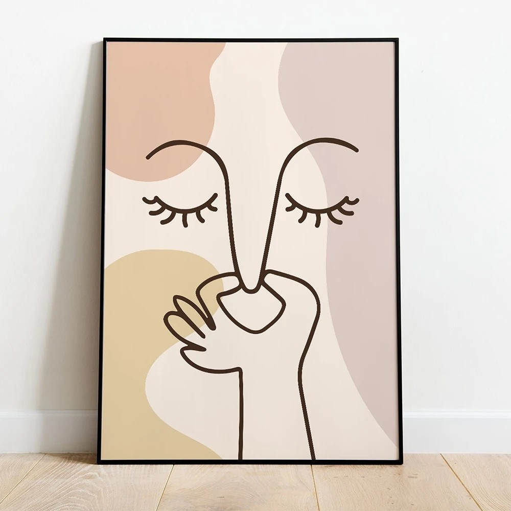 Bad Smell Cute Line Wall Art Pictures Canvas Painting Funny Bathroom Color Posters Prints Toilet Hum