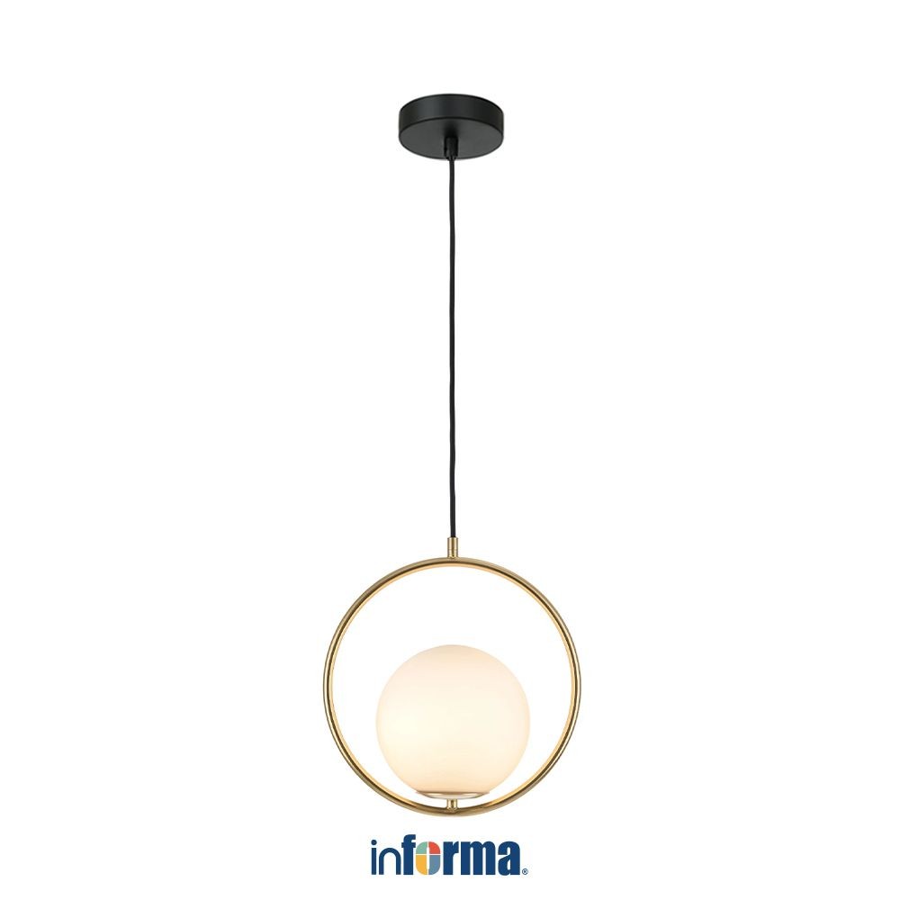Informa Hanne Lampu Gantung Round - Bronze Hanging Lamp Decorations Lighting Plafon Light Decoration