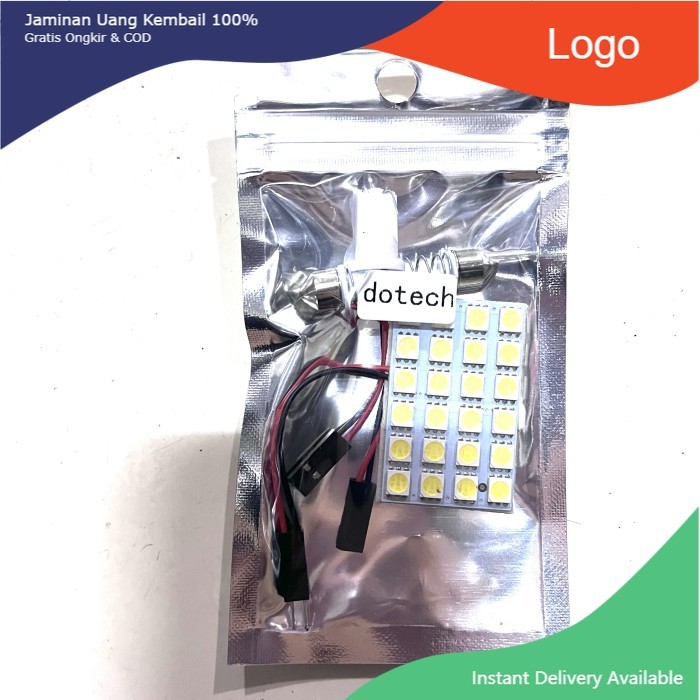 Lampu led plafon 24 titik jagung nyala putih mobil motor universal Tasya_Variasi_Mobil
