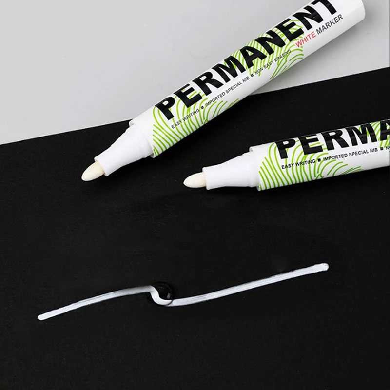 

COD WHITE MARKER Spidol Ban Permanen Oil Based Marker Waterproof 2mm - SNE-828 Ghozastore