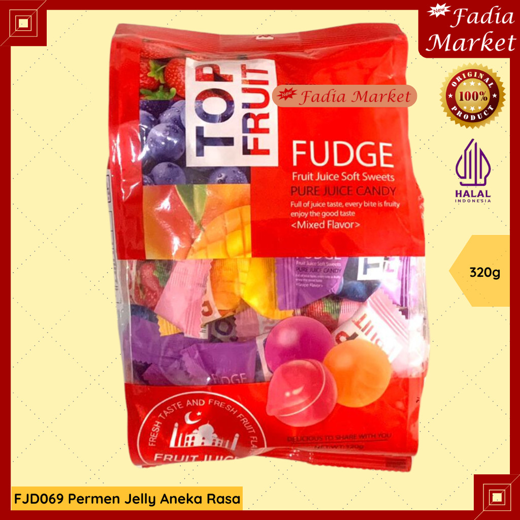 

PERMEN IMLEK FJD069 Assorted Jelly Aneka Rasa 320g